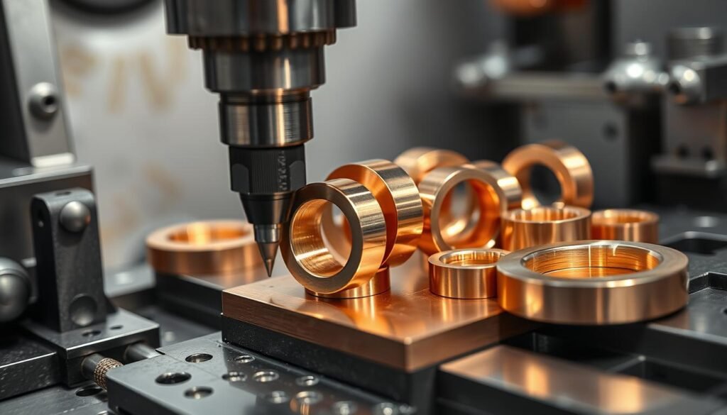 CNC machining copper components